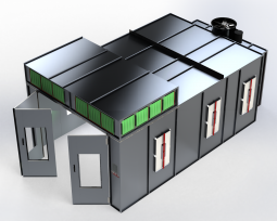 ETL-Listed Mid-Size Semi Downdraft Paint Booth